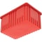 Quantum Storage Systems Divider Box, Polypropylene, Red, 8 in H, 16-1/2 in L DG92080RD - alternate 3
